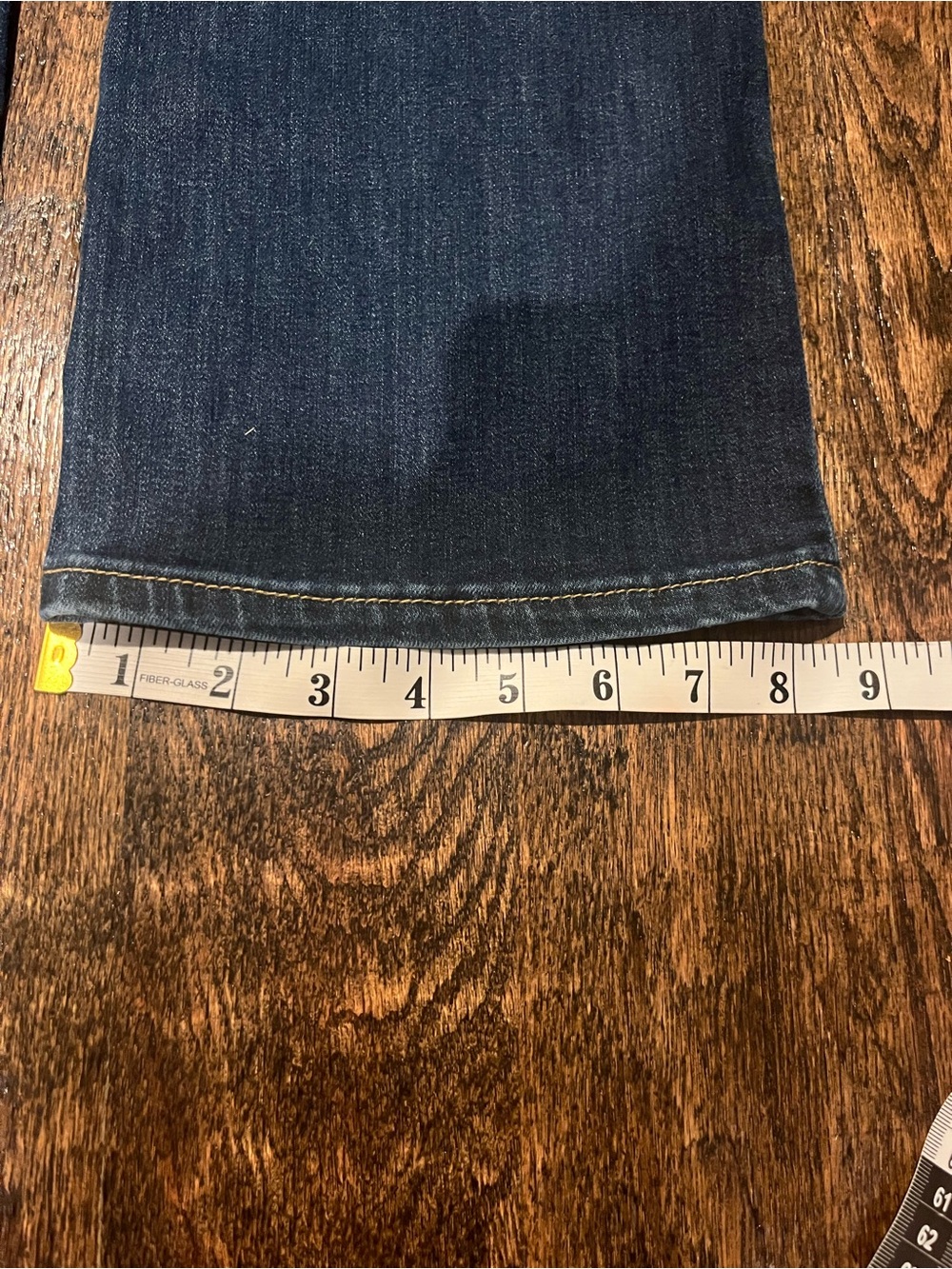 Mossimo 34 inch inseam Low Rise Bootcut Denim Jeans Dark Wash Long - Picture 4 of 7